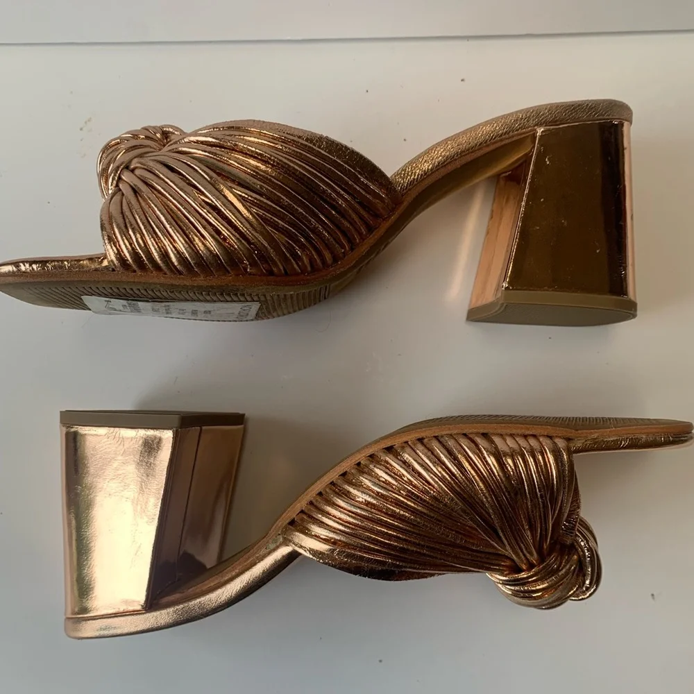 Jeffrey Campbell Metallic Bronze Heels - Picture 4 of 11